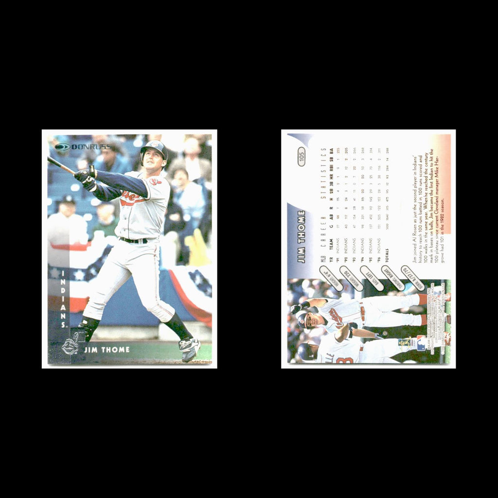 Jim Thome #105 1997 Donruss Cleveland Indians Baseball Card MLB NM