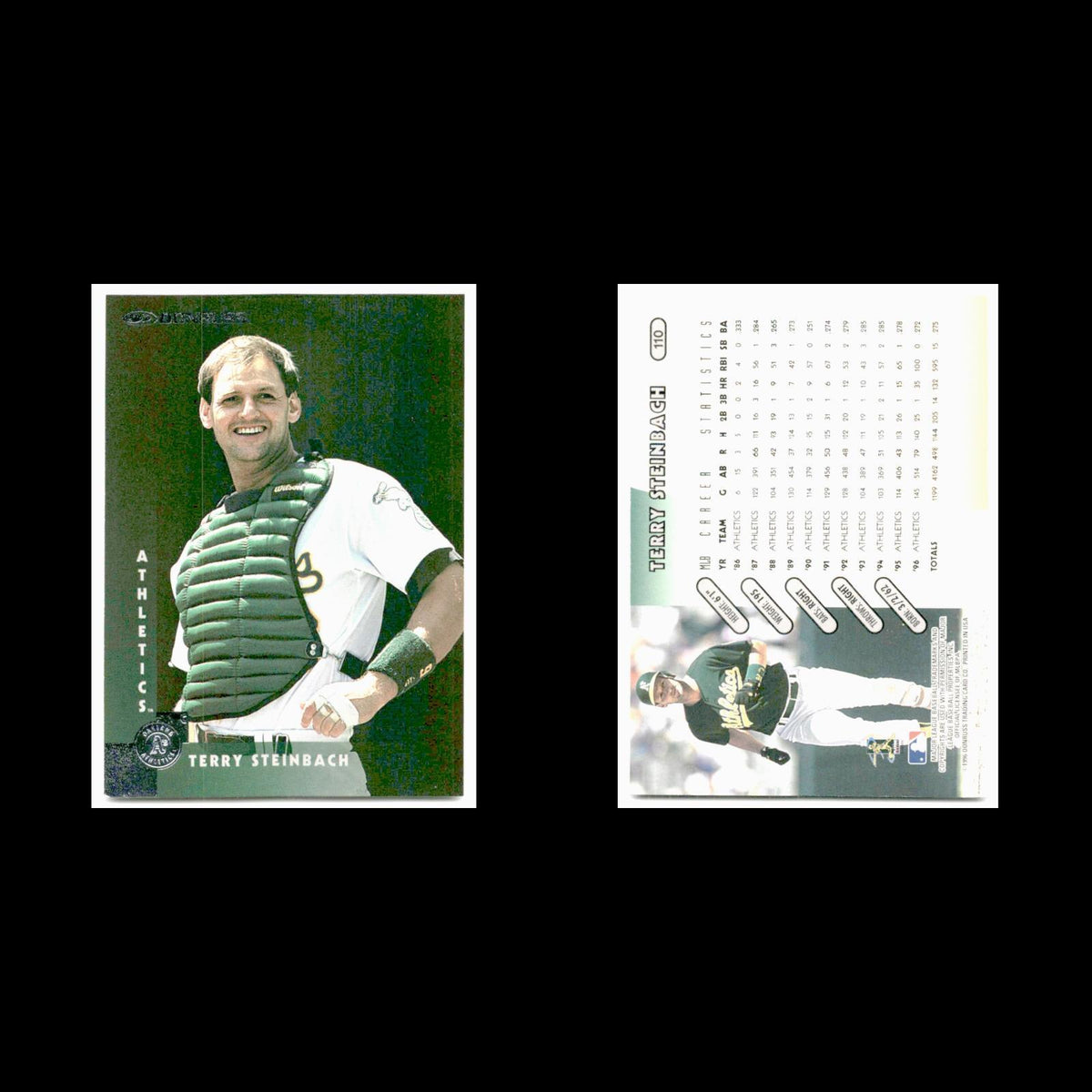 Terry Steinbach #110 1997 Donruss Oakland Athletics Baseball Card MLB NM