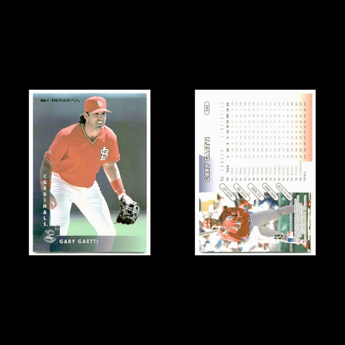 Gary Gaetti #248 1997 Donruss St. Louis Cardinals Baseball Card MLB NM
