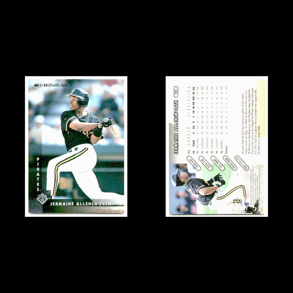 Jermaine Allensworth #155 1997 Donruss Pittsburgh Pirates Baseball Card MLB NM