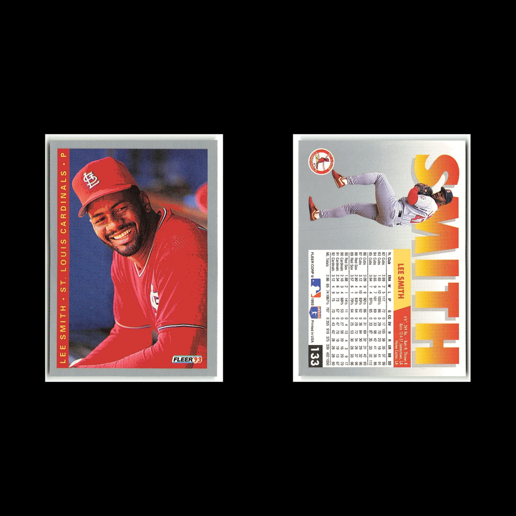 Lee Smith #133 1993 Fleer St. Louis Cardinals Baseball Card MLB NM