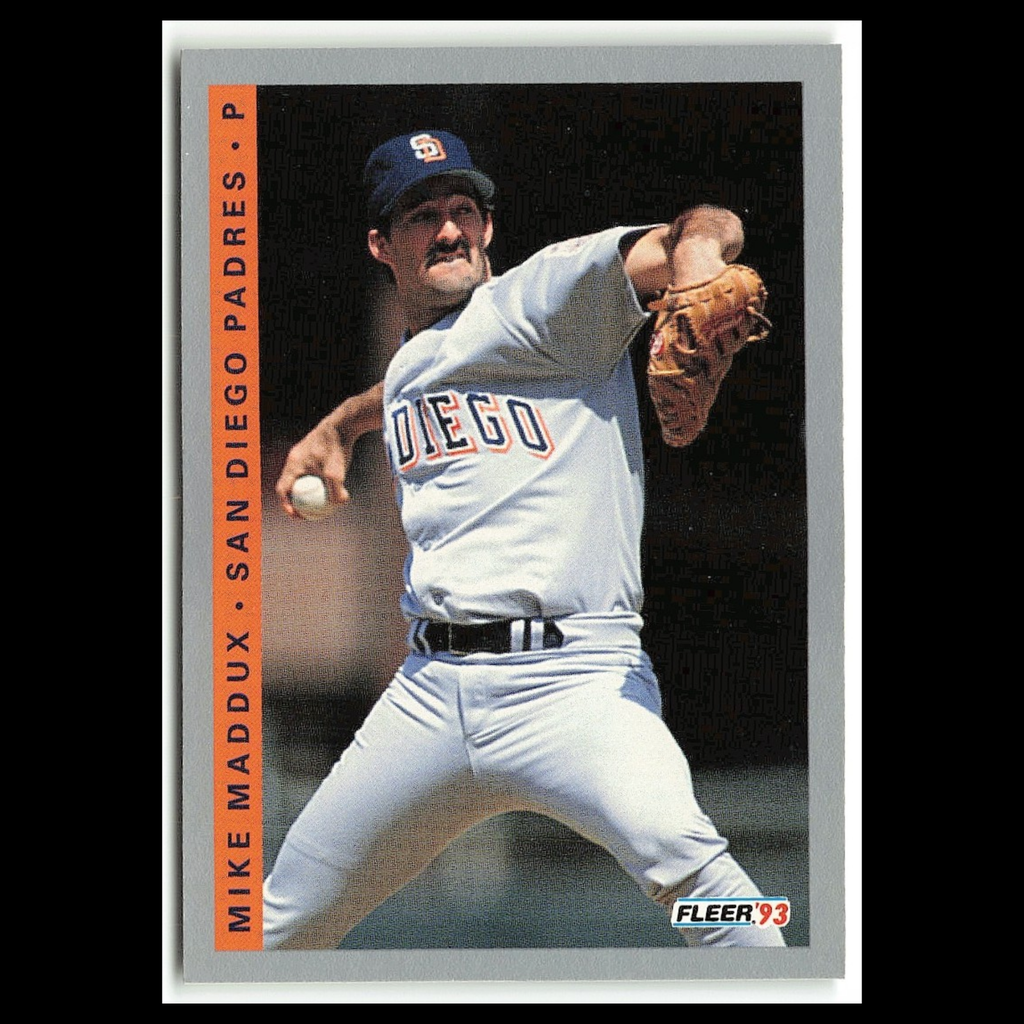 Mike Maddux #142 1993 Fleer San Diego Padres Baseball Card MLB NM