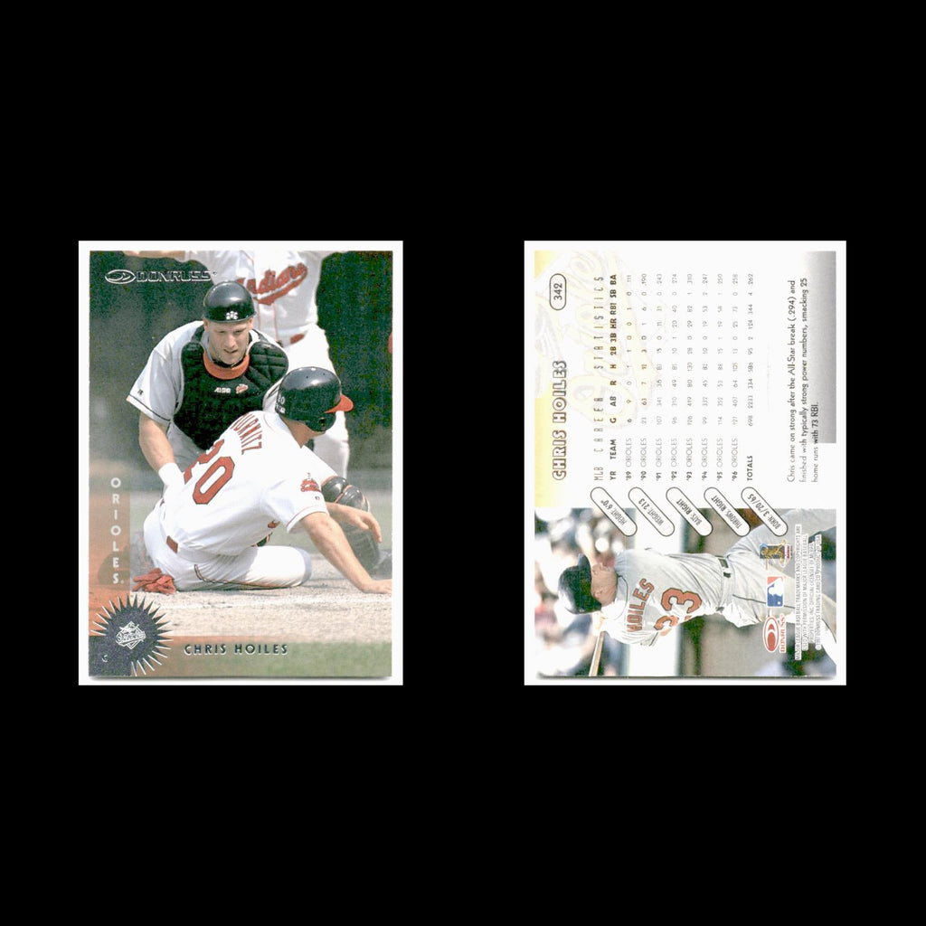 Chris Hoiles #342 1997 Donruss Baltimore Orioles Baseball Card MLB NM