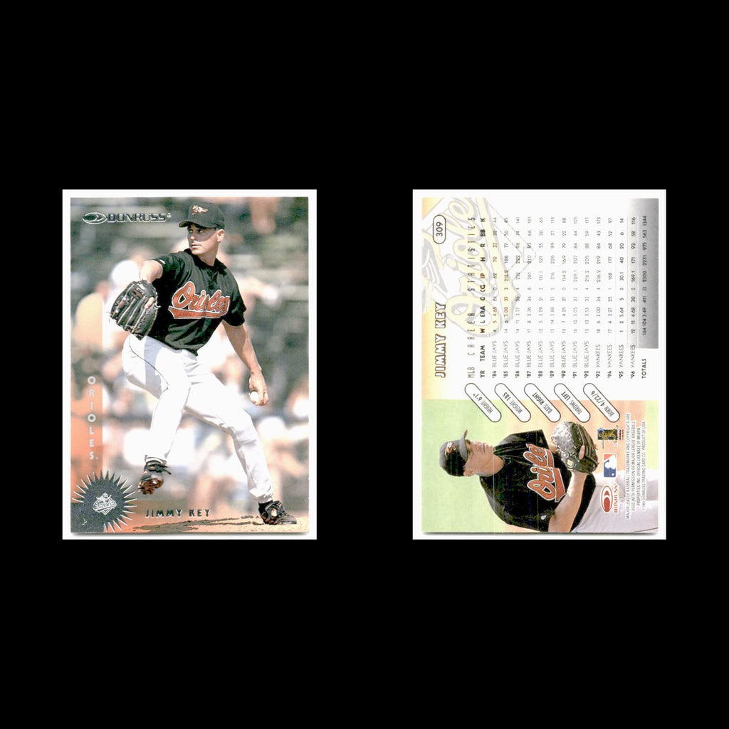 Jimmy Key #309 1997 Donruss Baltimore Orioles Baseball Card MLB NM