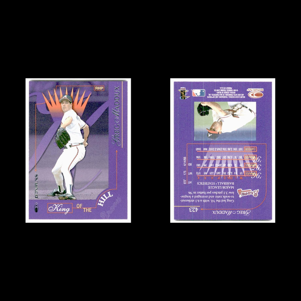 Greg Maddux #423 1997 Donruss Atlanta Braves Baseball Card MLB NM