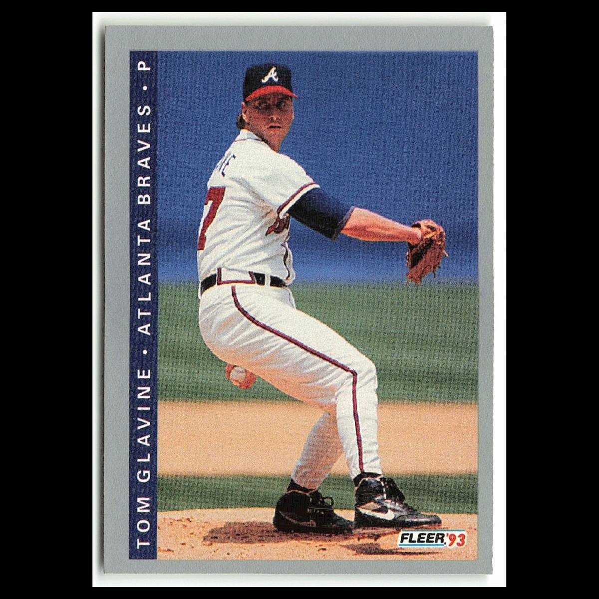 Tom Glavine #4 1993 Fleer Atlanta Braves Baseball Card MLB NM
