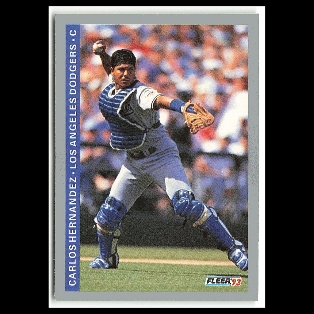 Carlos Hernandez #62 1993 Fleer Los Angeles Dodgers Baseball Card MLB NM