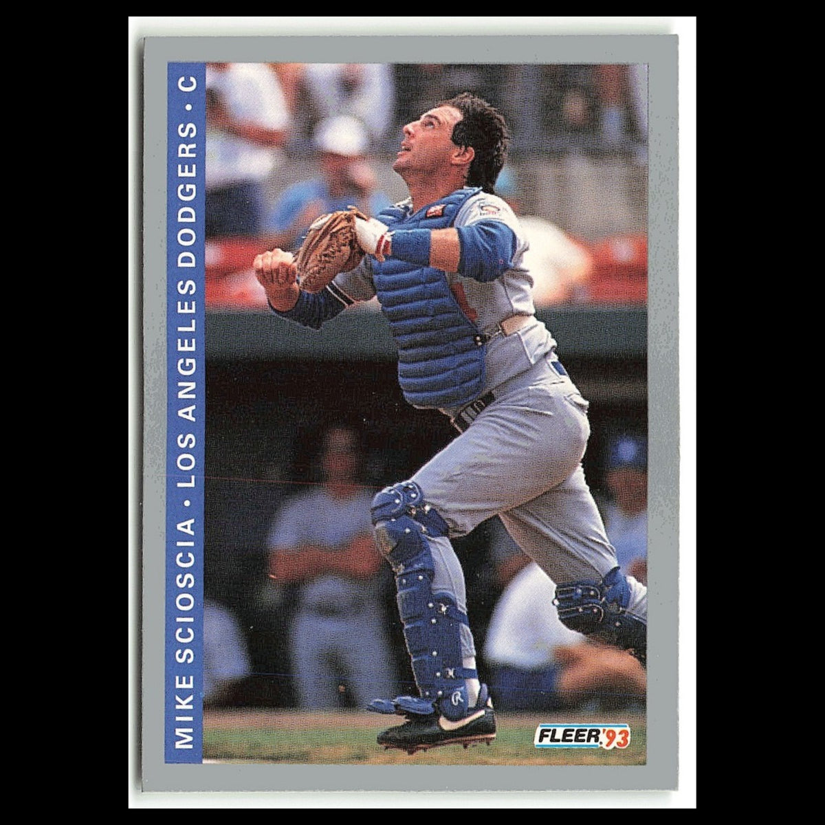Mike Scioscia #67 1993 Fleer Los Angeles Dodgers Baseball Card MLB NM
