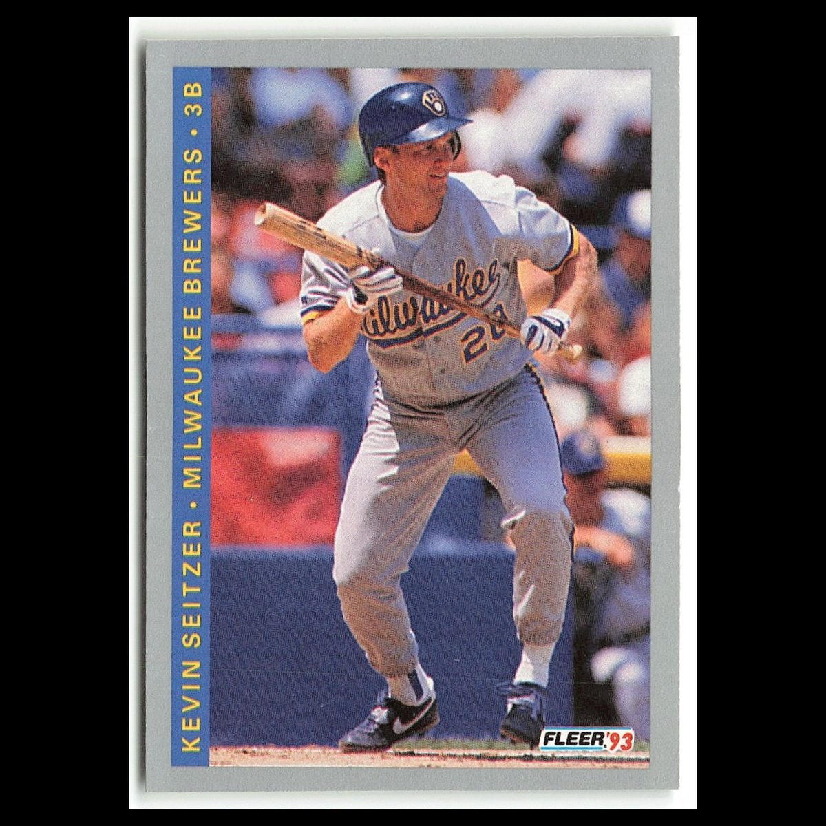 Kevin Seitzer #256 1993 Fleer Milwaukee Brewers Baseball Card MLB NM