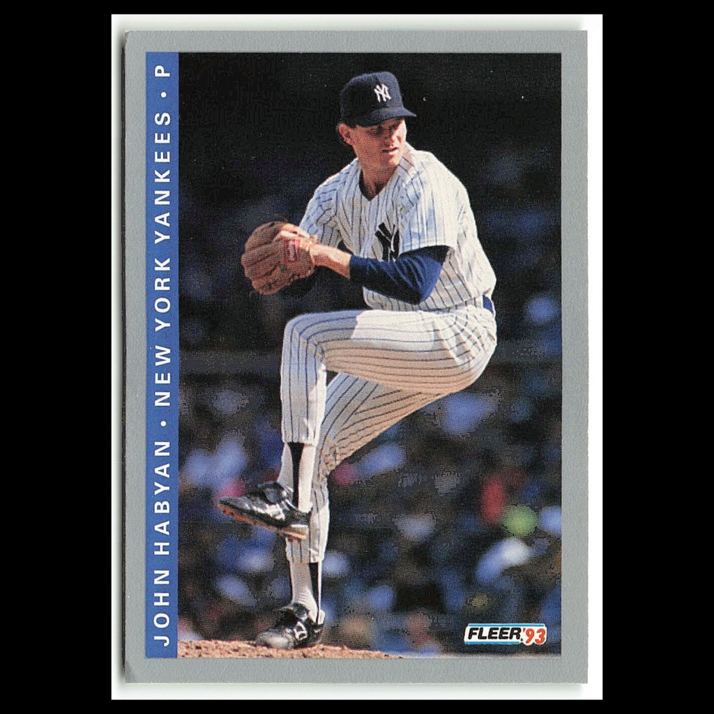 John Habyan #277 1993 Fleer New York Yankees Baseball Card MLB NM