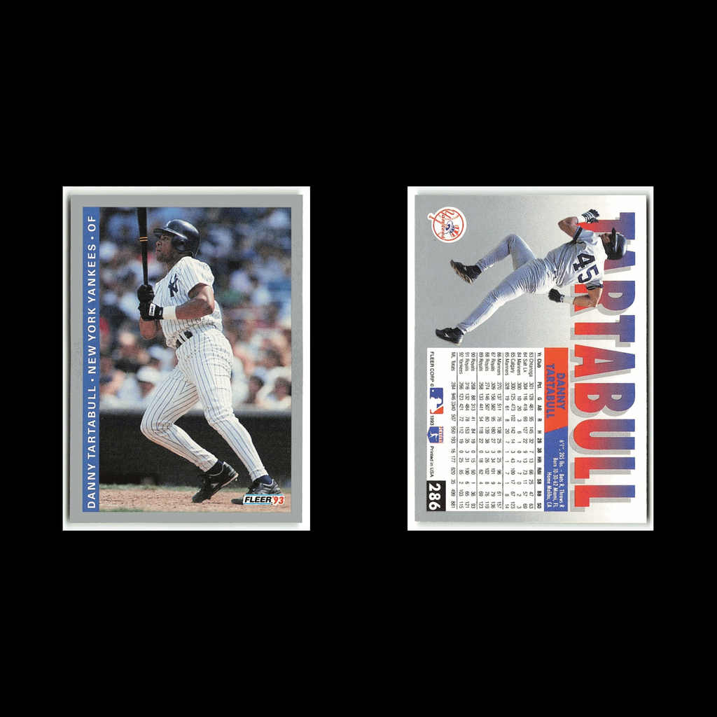 Danny Tartabull #286 1993 Fleer New York Yankees Baseball Card MLB NM
