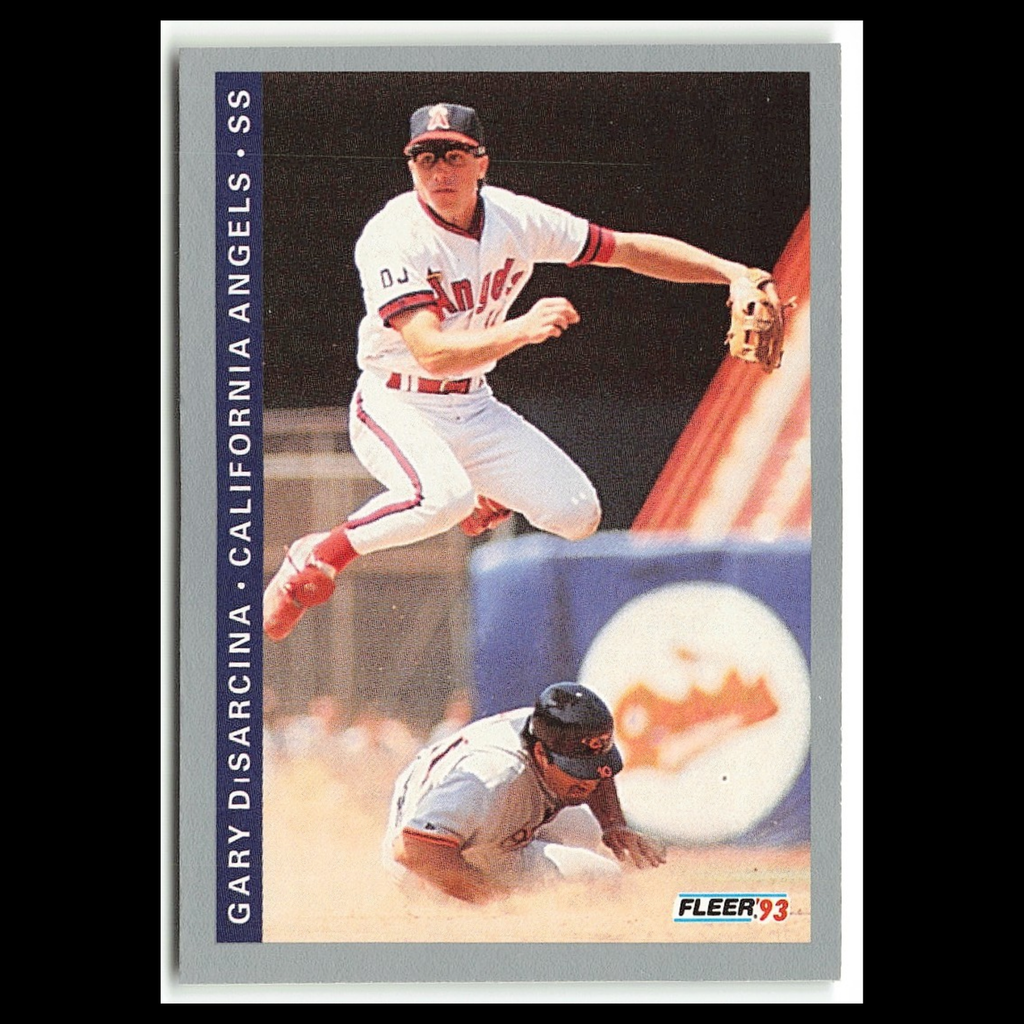 Gary DiSarcina #188 1993 Fleer California Angels Baseball Card MLB NM