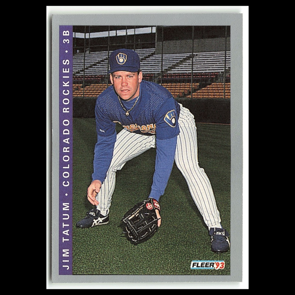 Jim Tatum #416 1993 Fleer Colorado Rockies Baseball Card MLB NM
