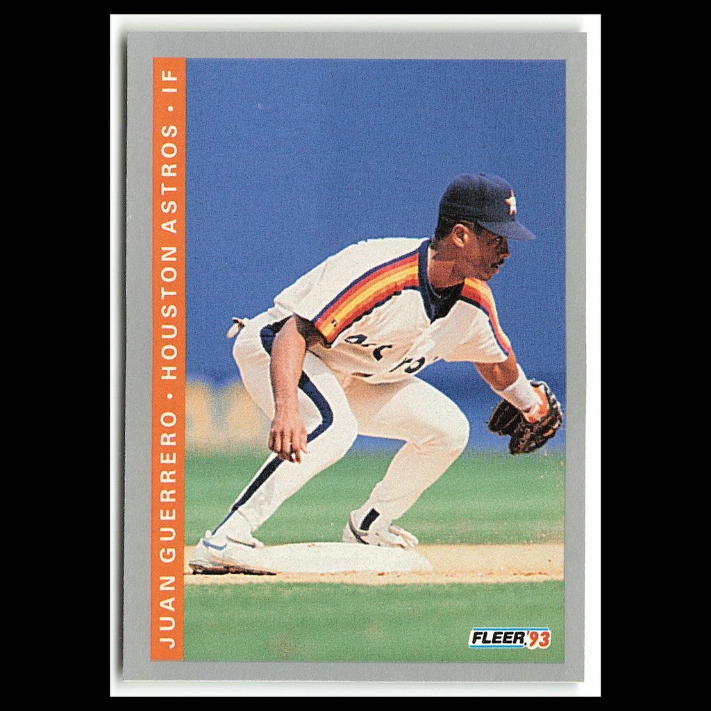 Juan Guerrero #435 1993 Fleer Houston Astros Baseball Card MLB NM