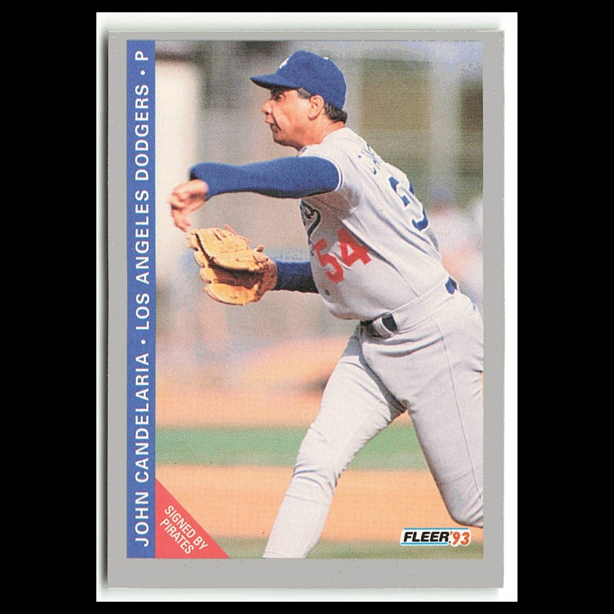 John Candelaria #443 1993 Fleer Los Angeles Dodgers Baseball Card MLB NM