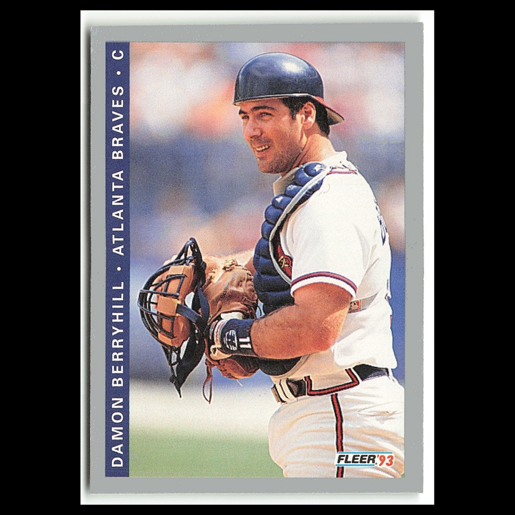Damon Berryhill #362 1993 Fleer Atlanta Braves Baseball Card MLB NM