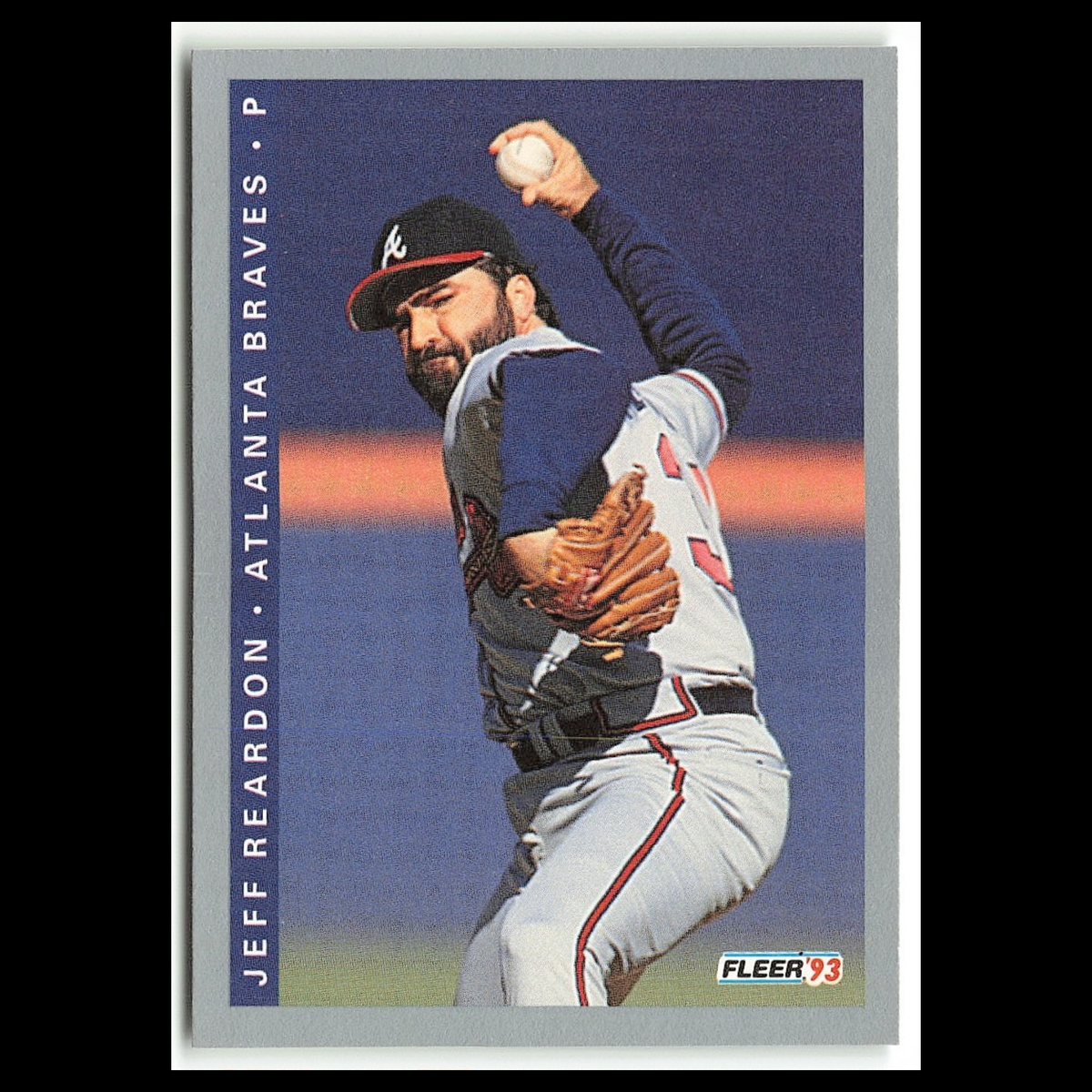 Jeff Reardon #370 1993 Fleer Atlanta Braves Baseball Card MLB NM