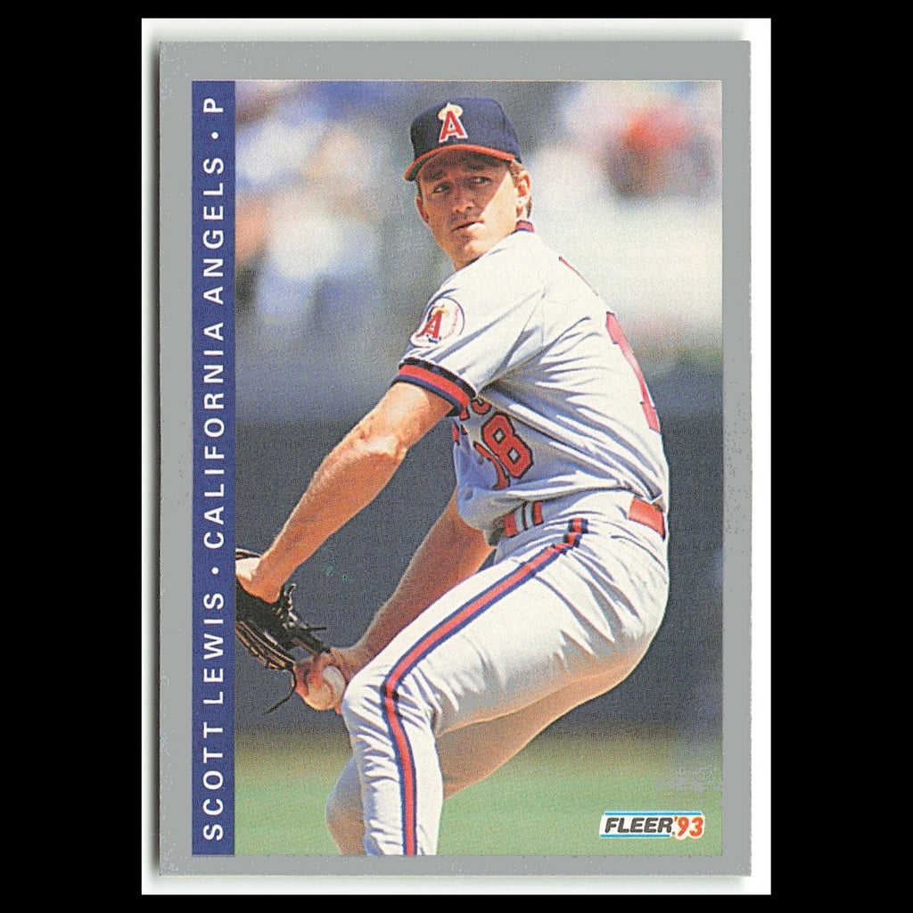 Scott Lewis #575 1993 Fleer California Angels Baseball Card MLB NM