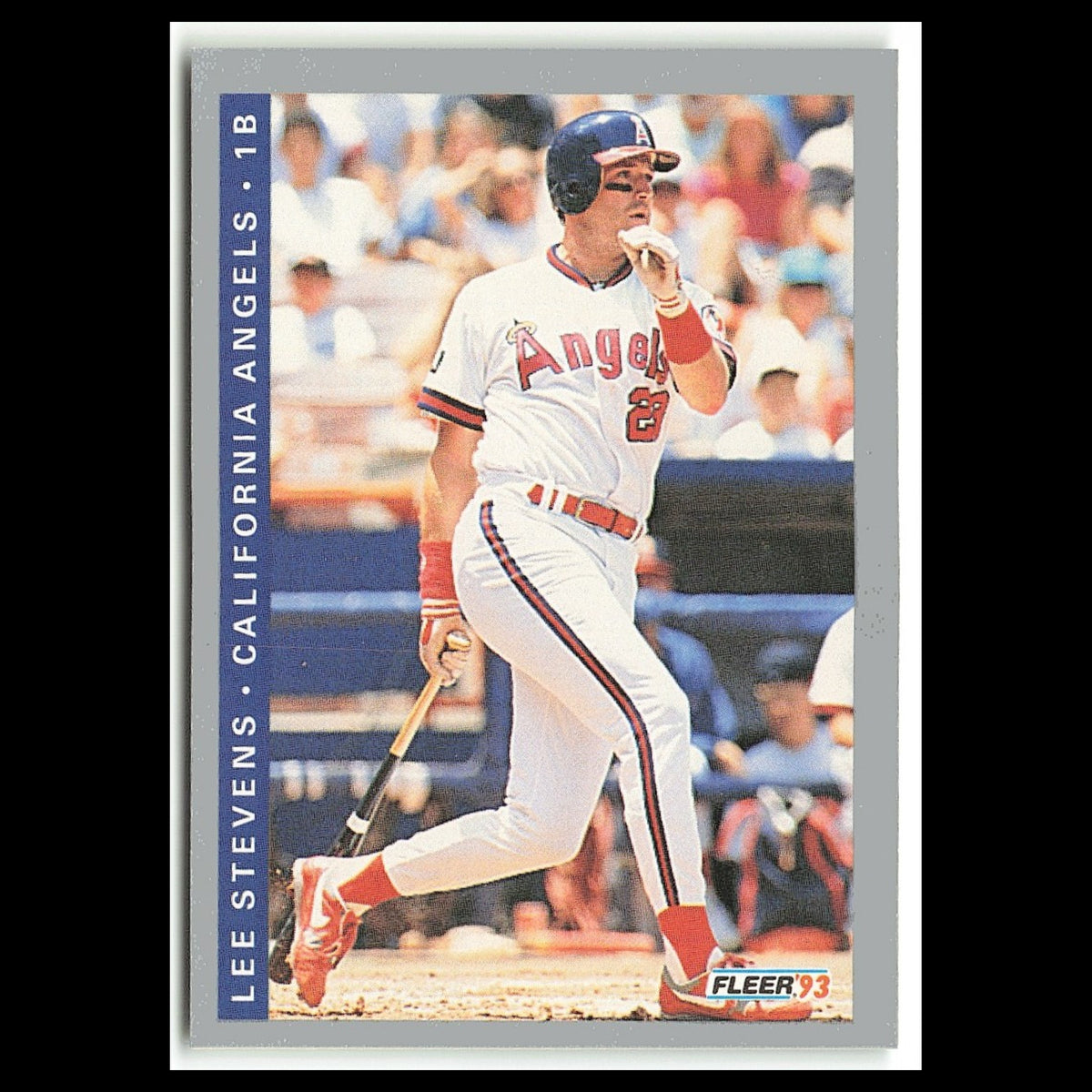 Lee Stevens #576 1993 Fleer California Angels Baseball Card MLB NM