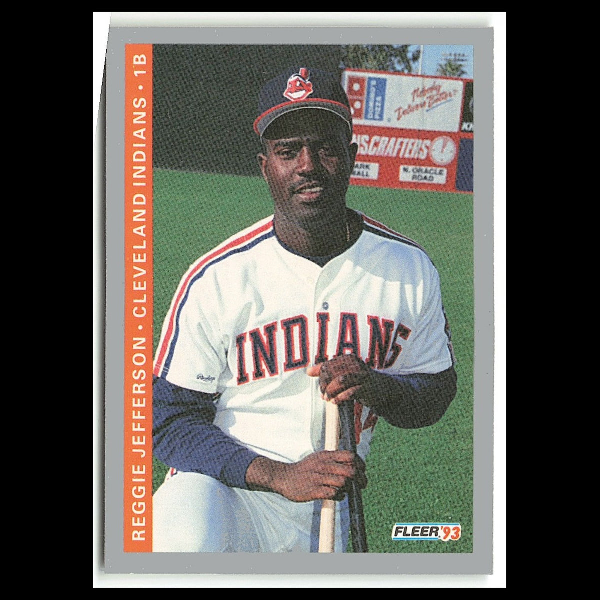 Reggie Jefferson #594 1993 Fleer Cleveland Indians Baseball Card MLB NM