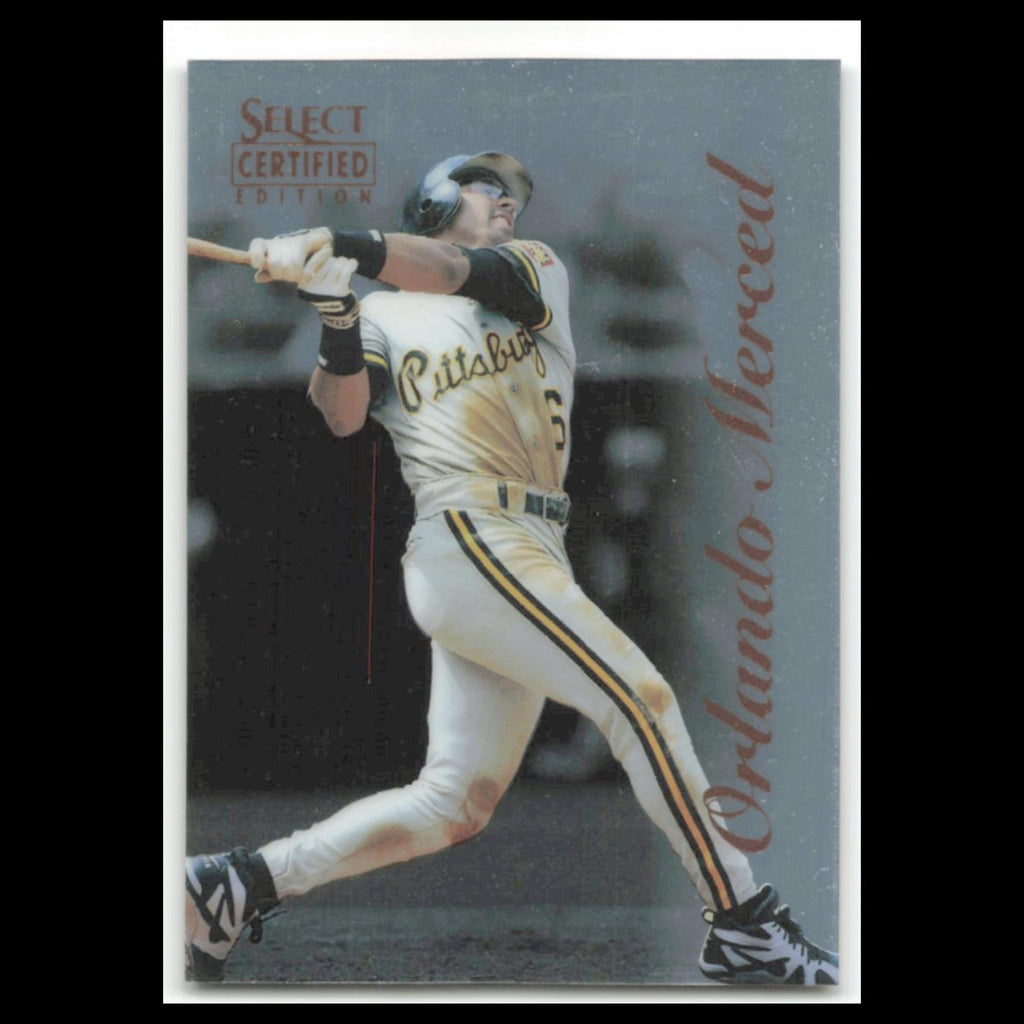 Orlando Merced #48 1996 Select Certified Pittsburgh Pirates Baseball Card MLB NM