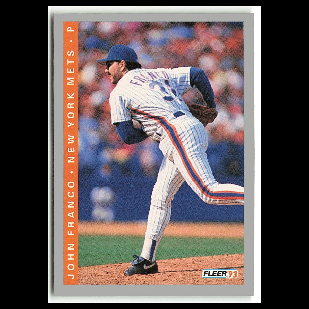 John Franco #471 1993 Fleer New York Mets Baseball Card MLB NM