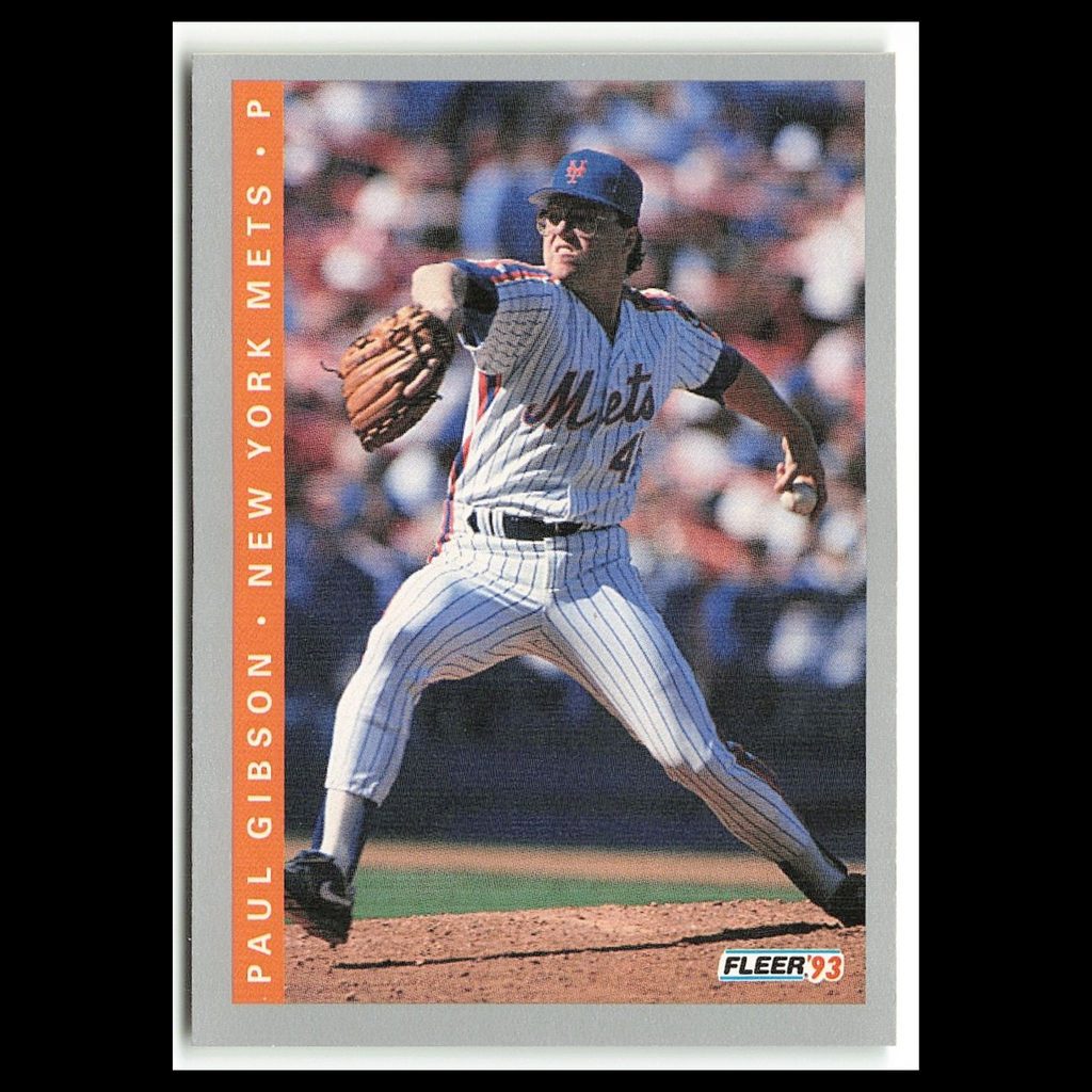 Paul Gibson #473 1993 Fleer New York Mets Baseball Card MLB NM