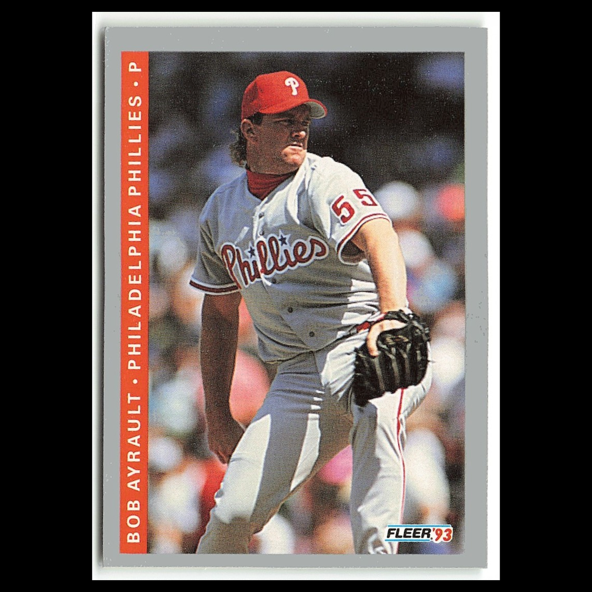 Bob Ayrault #484 1993 Fleer Philadelphia Phillies Baseball Card MLB NM