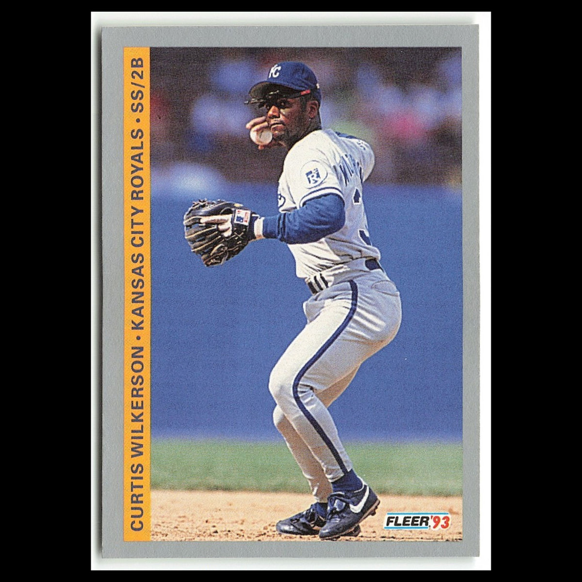 Curtis Wilkerson #627 1993 Fleer Kansas City Royals Baseball Card MLB NM