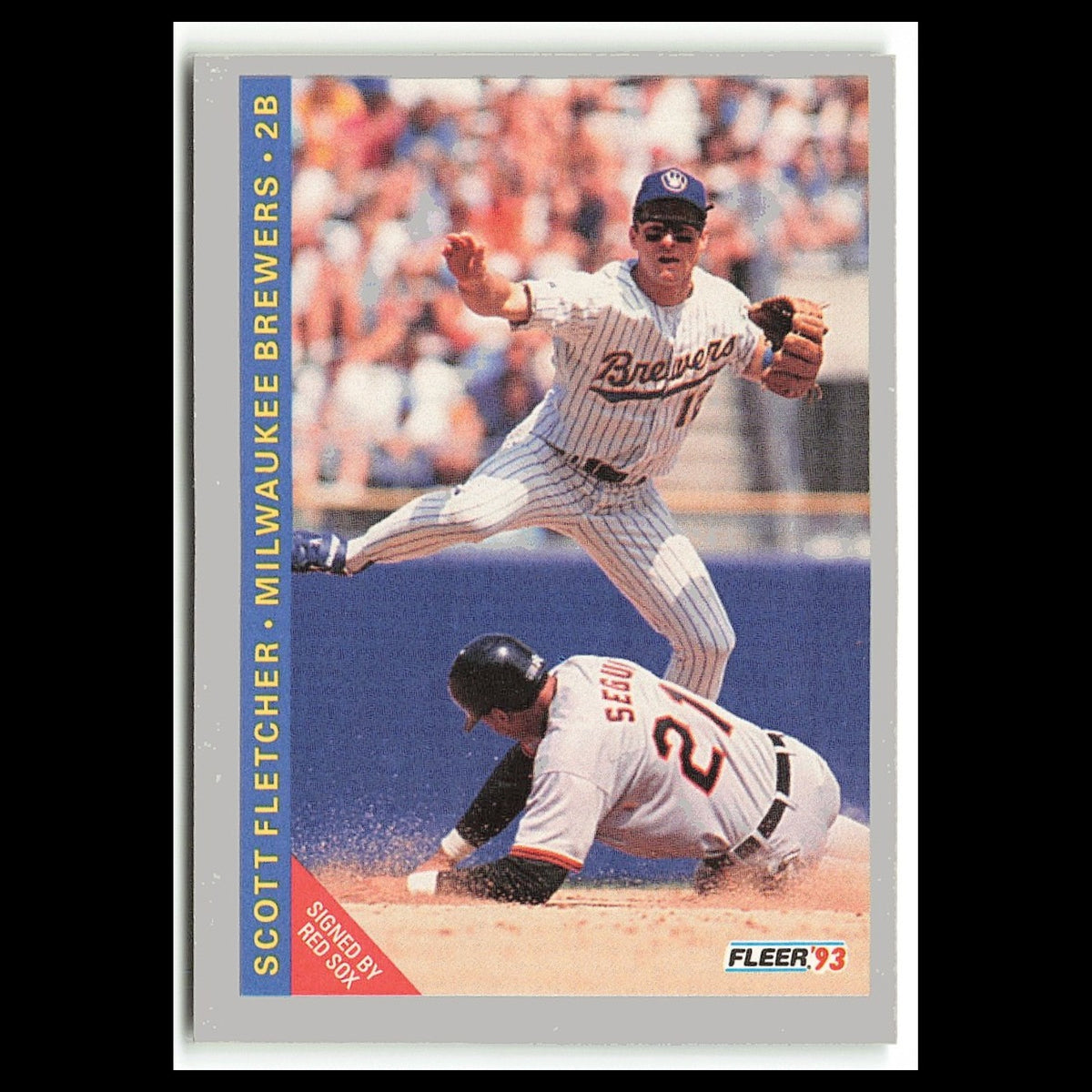 Scott Fletcher #629 1993 Fleer Milwaukee Brewers Baseball Card MLB NM