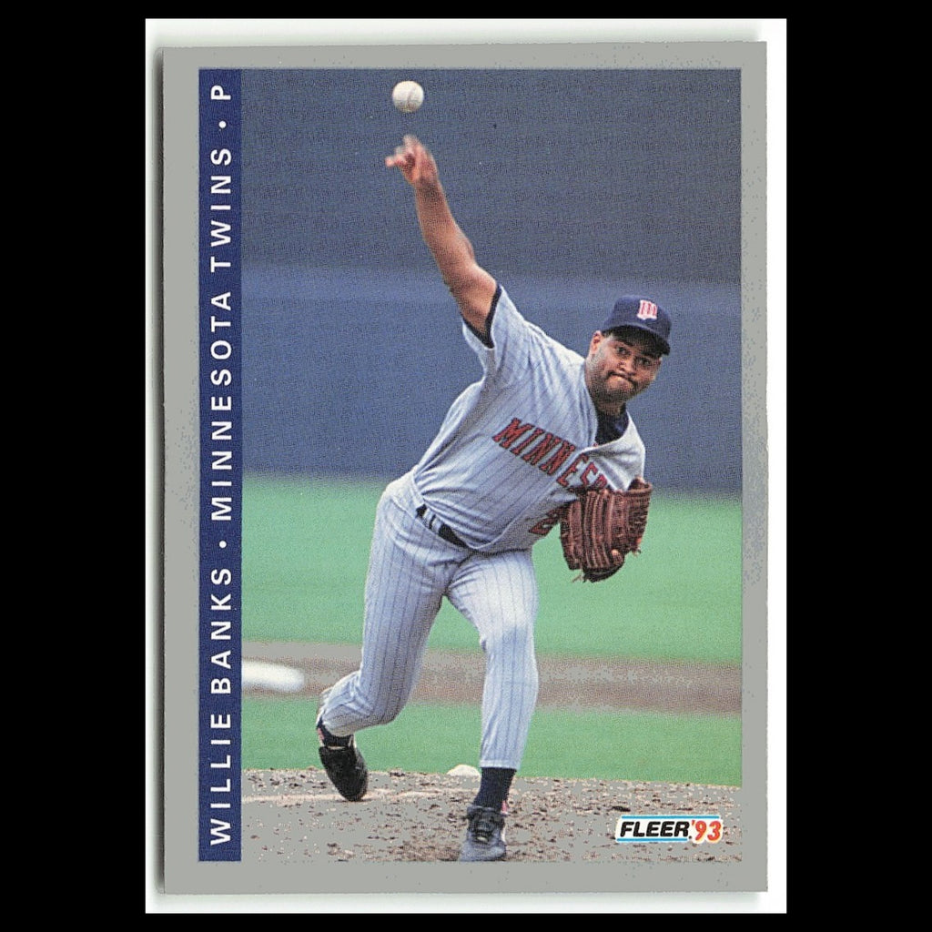Willie Banks #637 1993 Fleer Minnesota Twins Baseball Card MLB NM