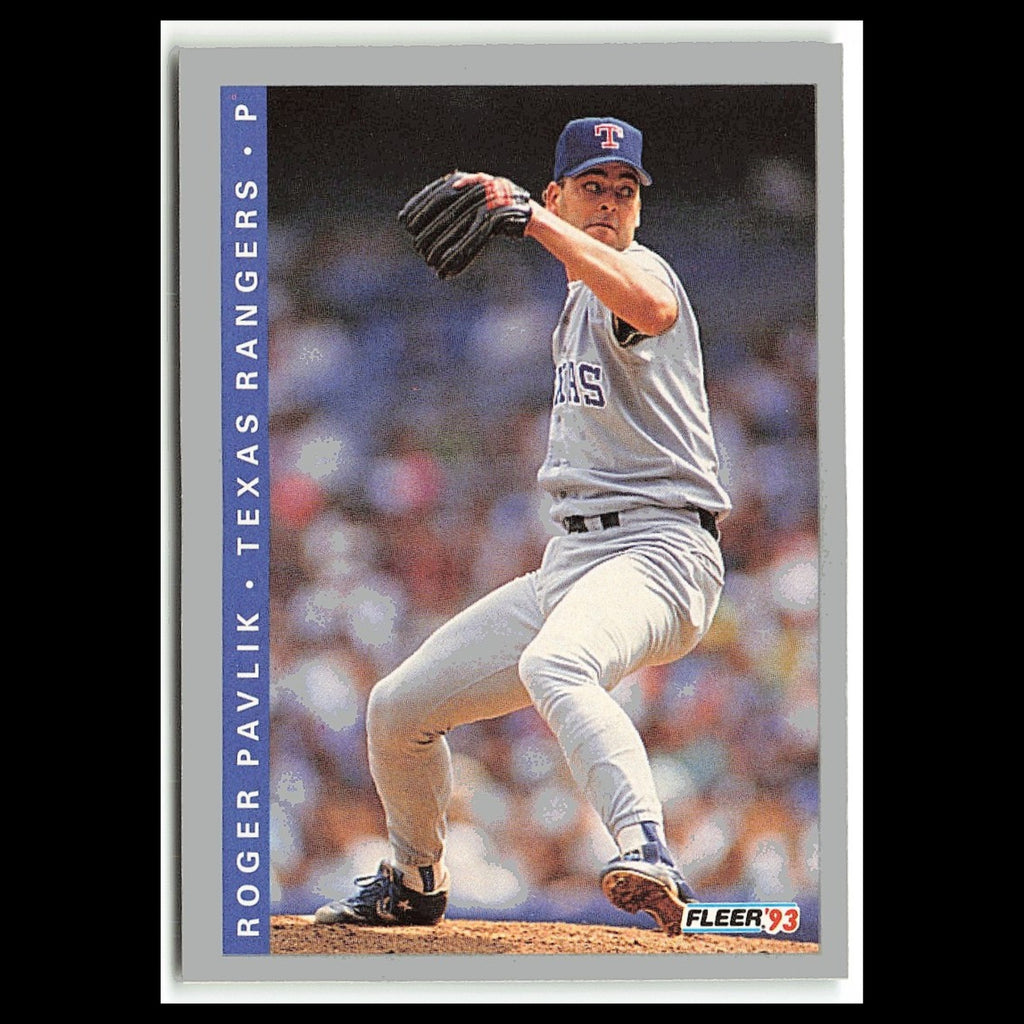 Roger Pavlik Rookie #688 1993 Fleer Texas Rangers Baseball Card MLB NM