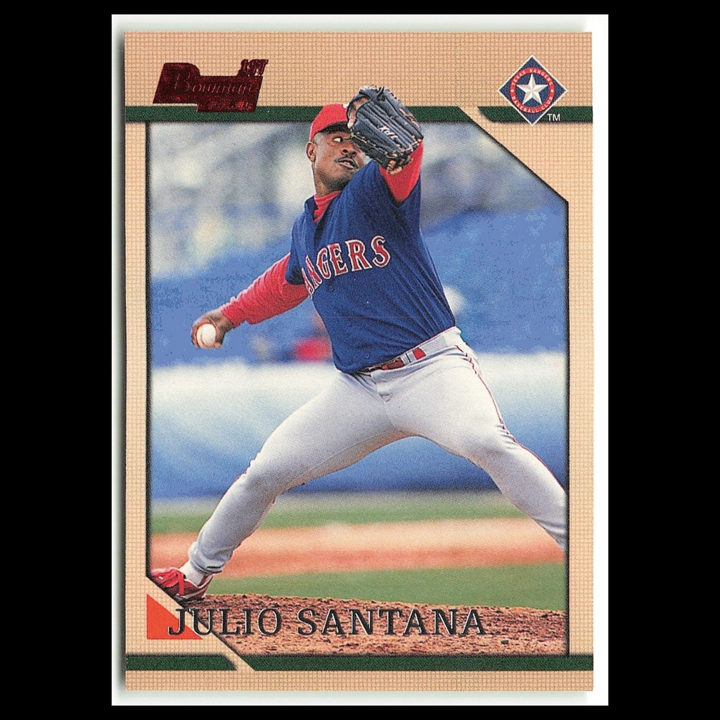 Julio Santana Rookie #130 1996 Bowman Texas Rangers Baseball Card MLB NM