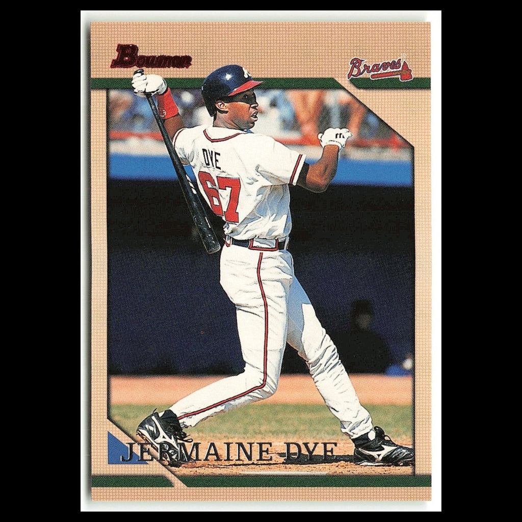 Jermaine Dye Rookie #132 1996 Bowman Atlanta Braves Baseball Card MLB NM