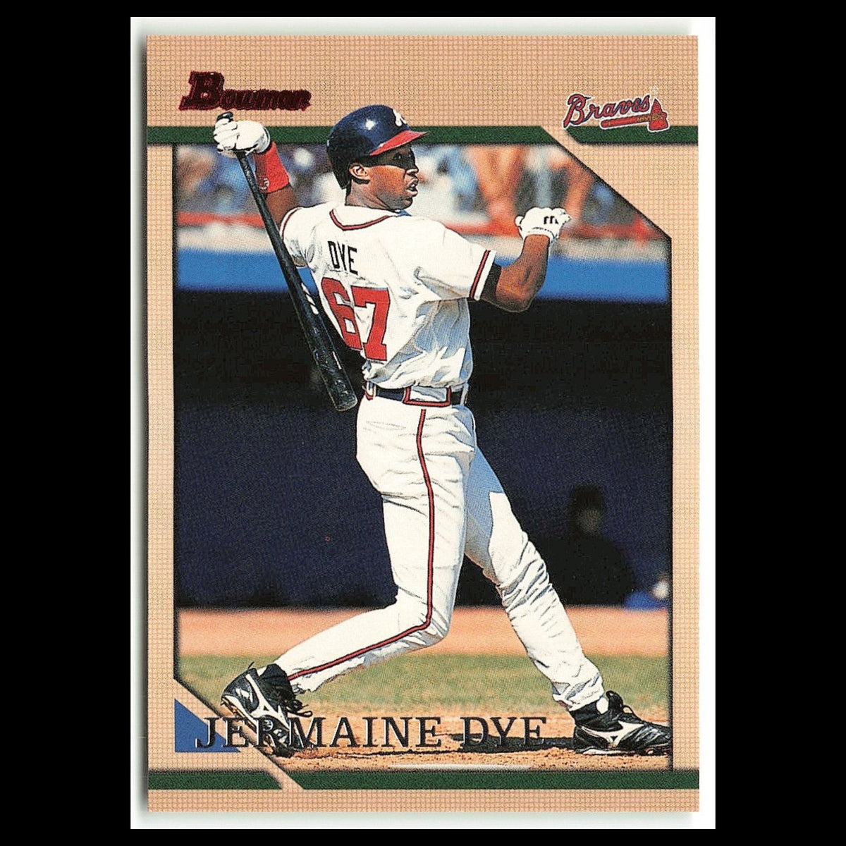 Jermaine Dye Rookie #132 1996 Bowman Atlanta Braves Baseball Card MLB NM
