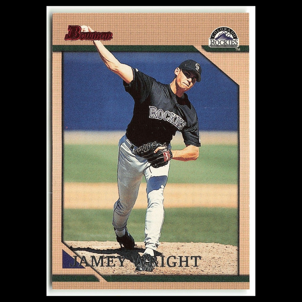 Jamey Wright Rookie #137 1996 Bowman Colorado Rockies Baseball Card MLB NM