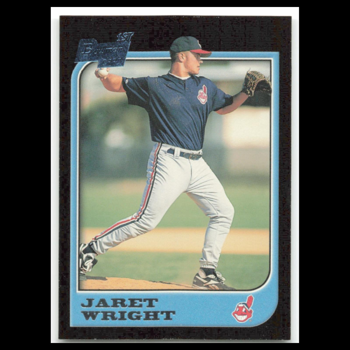 Jaret Wright Rookie #398 1997 Bowman Cleveland Indians Baseball Card MLB NM