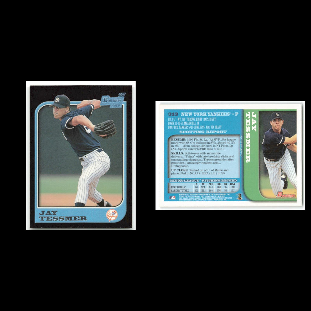 Jay Tessmer Rookie #313 1997 Bowman New York Yankees Baseball Card MLB NM