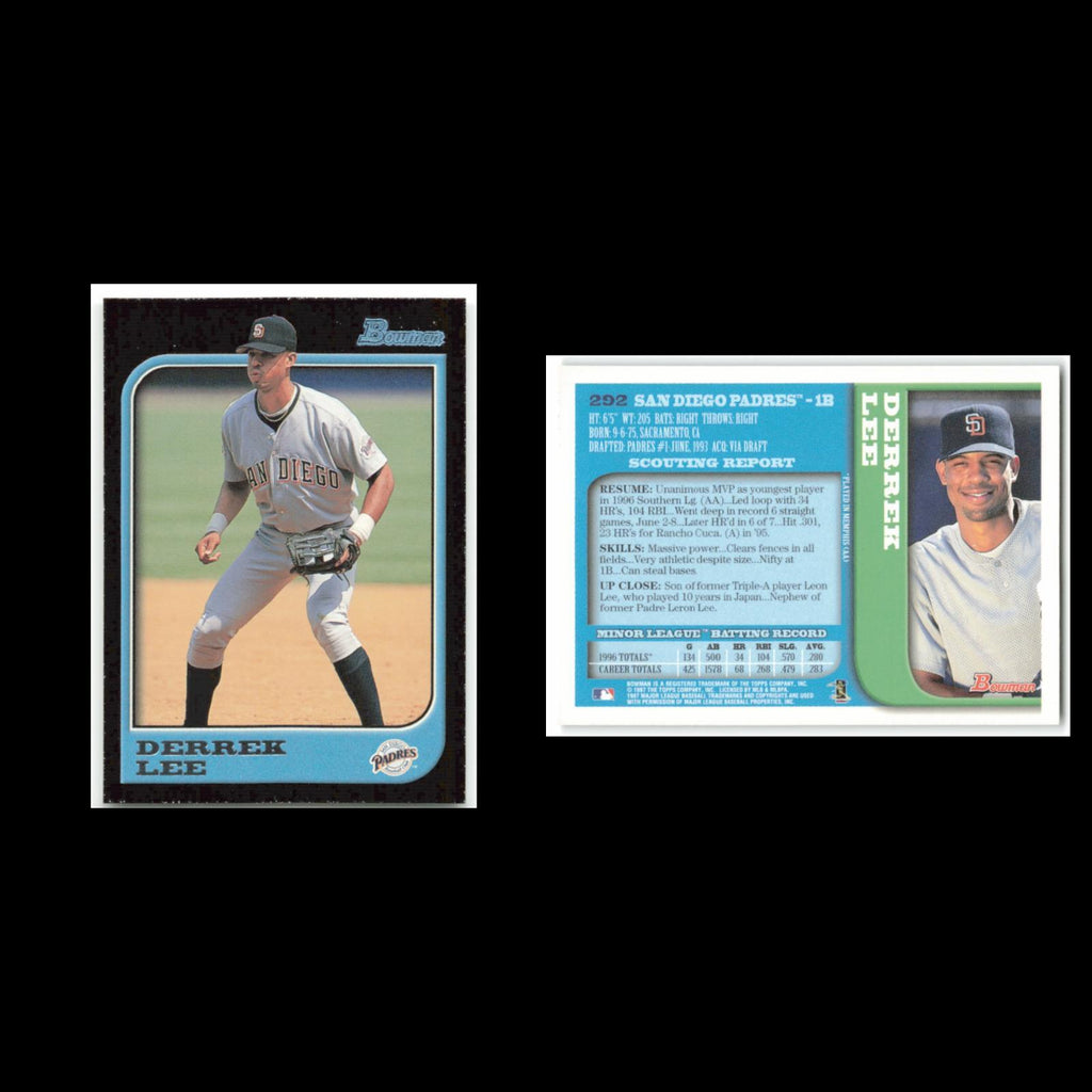 Derrek Lee #292 1997 Bowman San Diego Padres Baseball Card MLB NM