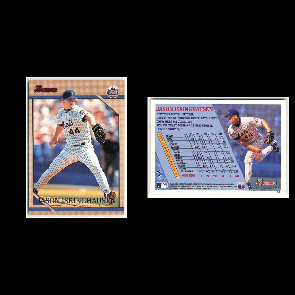 Jason Isringhausen #83 1996 Bowman New York Mets Baseball Card MLB NM