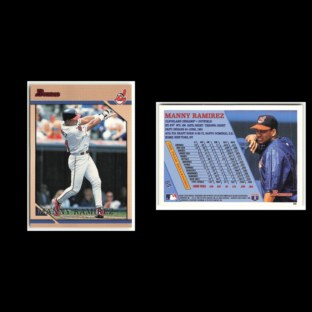 Manny Ramirez #85 1996 Bowman Cleveland Indians Baseball Card MLB NM