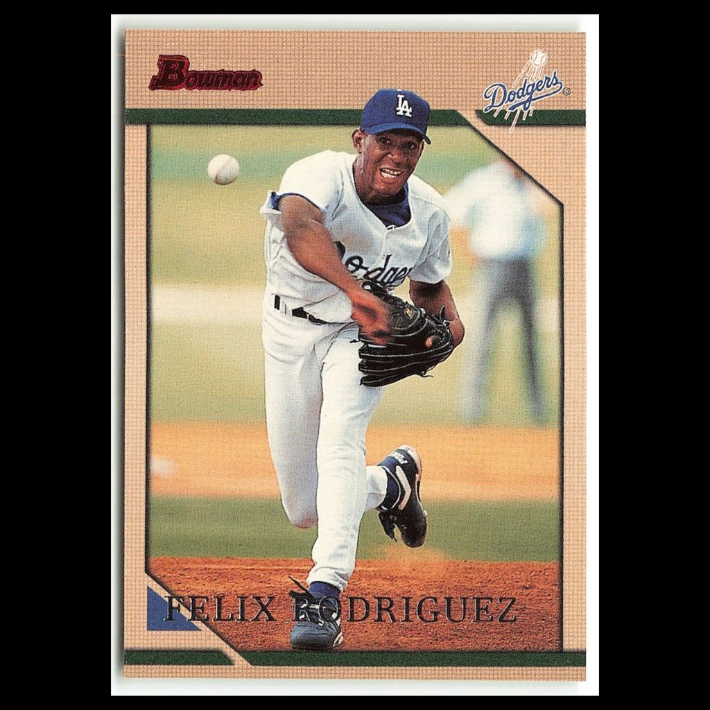 Felix Rodriguez Rookie #286 1996 Bowman Los Angeles Dodgers Baseball Card MLB NM