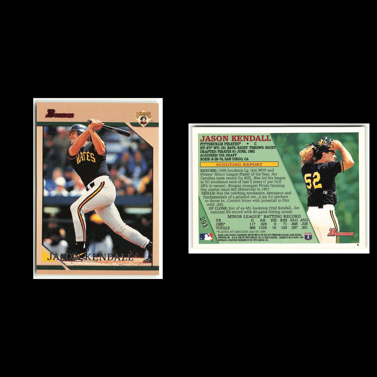 Jason Dickson Rookie #293 1996 Bowman Anaheim Angels Baseball Card MLB NM