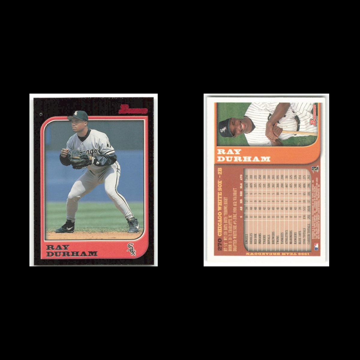 Ray Durham #270 1997 Bowman Chicago White Sox Baseball Card MLB NM