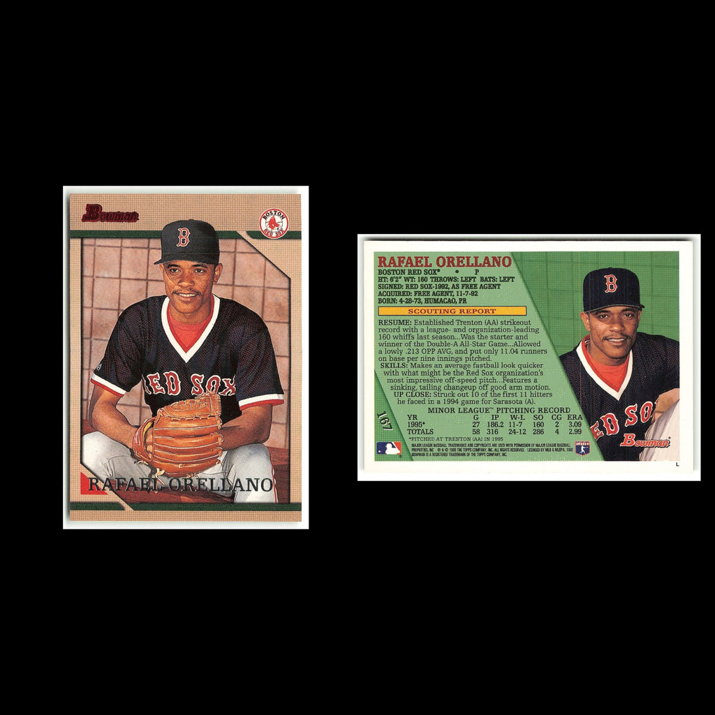 Rafael Orellano Rookie #167 1996 Bowman Boston Red Sox Baseball Card MLB NM