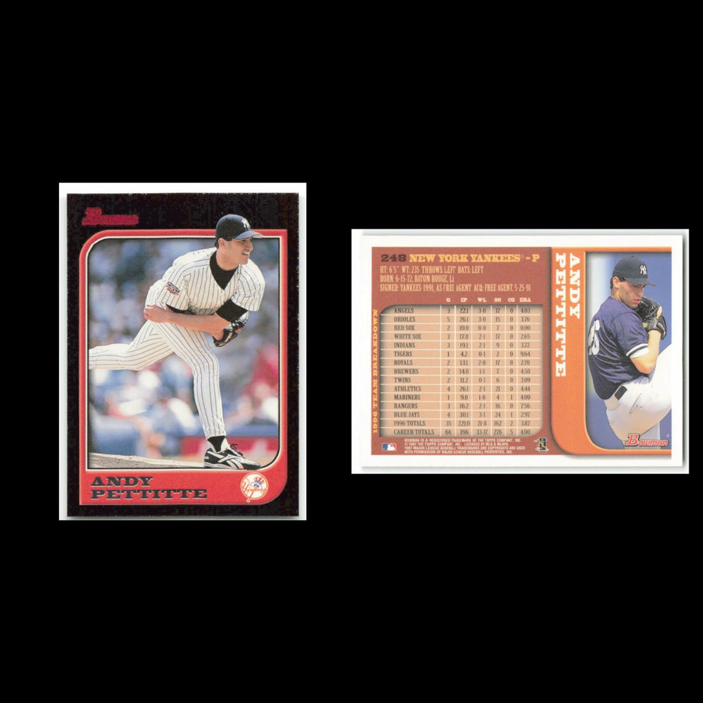 Andy Pettitte #248 1997 Bowman New York Yankees Baseball Card MLB NM