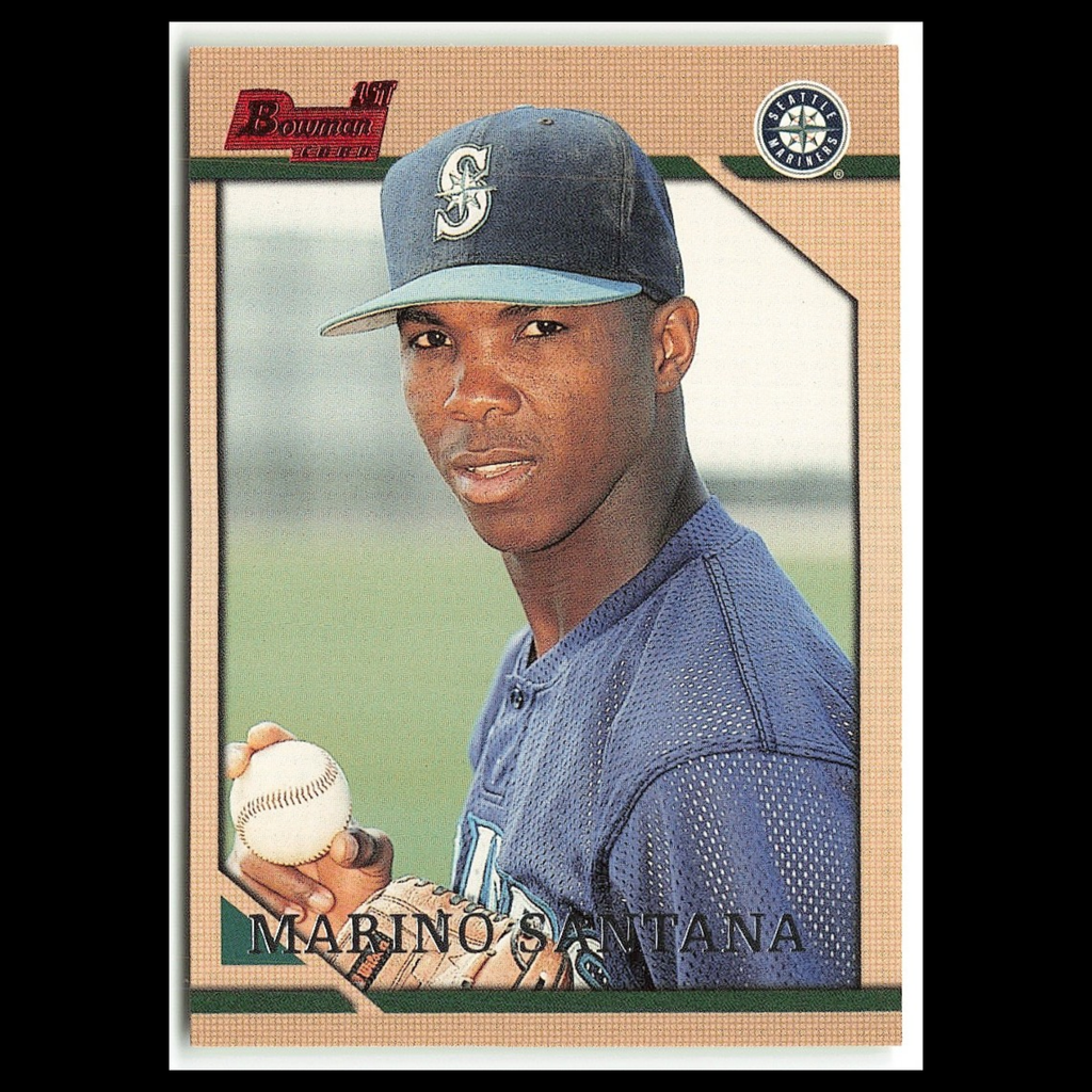 Marino Santana Rookie #198 1996 Bowman Seattle Mariners Baseball Card MLB NM