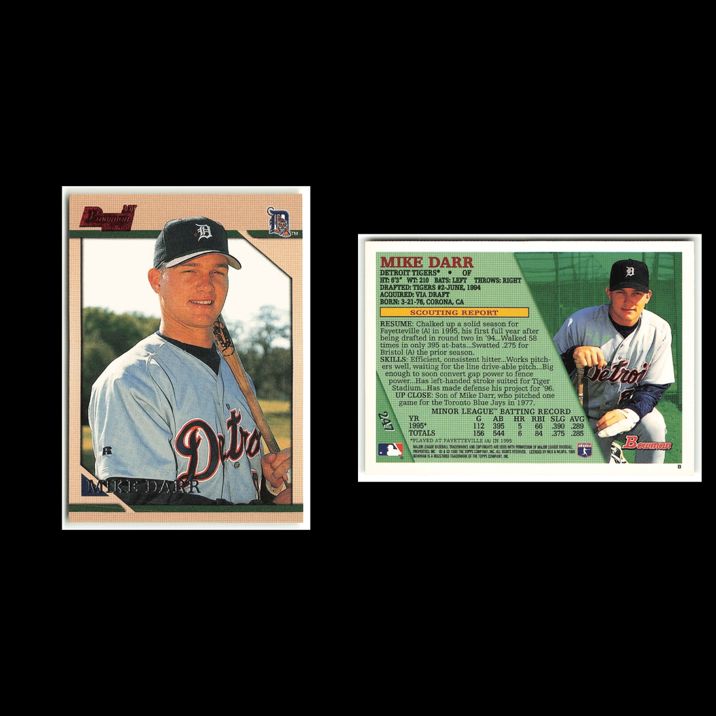 Mike Darr Rookie #247 1996 Bowman Detroit Tigers Baseball Card MLB NM