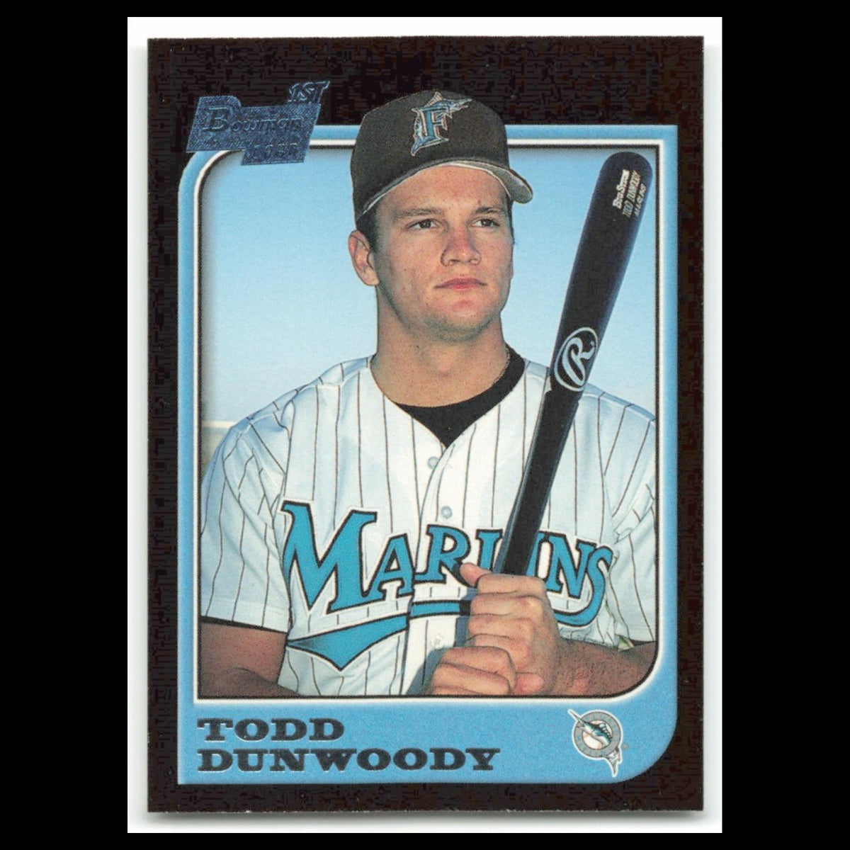 Todd Dunwoody #90 1997 Bowman Florida Marlins Baseball Card MLB NM