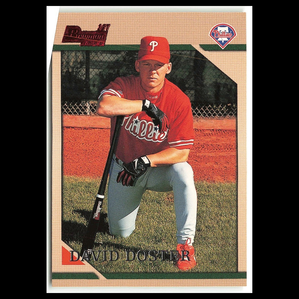 David Doster Rookie #316 1996 Bowman Philadelphia Phillies Baseball Card MLB NM